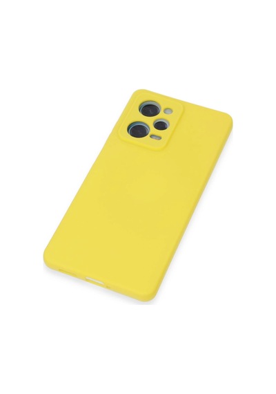 Xiaomi Redmi Note 12 Pro 5g Kılıf Nano İçi Kadife Silikon Sarı