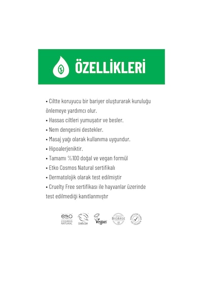 Siveno %100 Doğal Bebek Yağı Organik Jojoba Bakım Masaj Yağı Bitkisel Vegan 50 ml