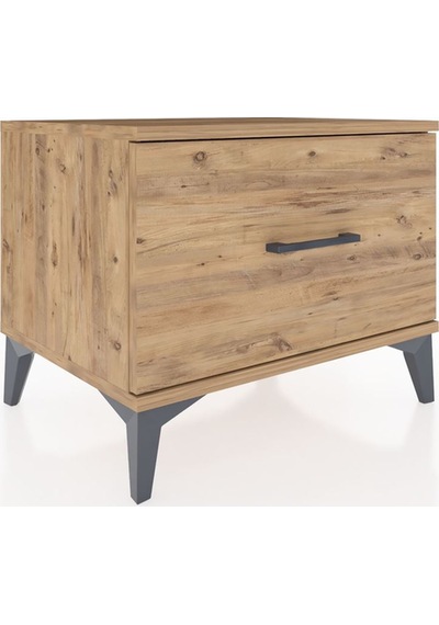 Hyperion Komodin Tek Çekmeceli 60x44x48 Çam-çam Çam
