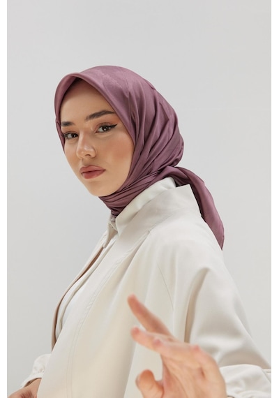 Silk Home Desenli Shiny Eşarp - 8647 - Koyu Gül Kurusu Koyu Gülkurusu