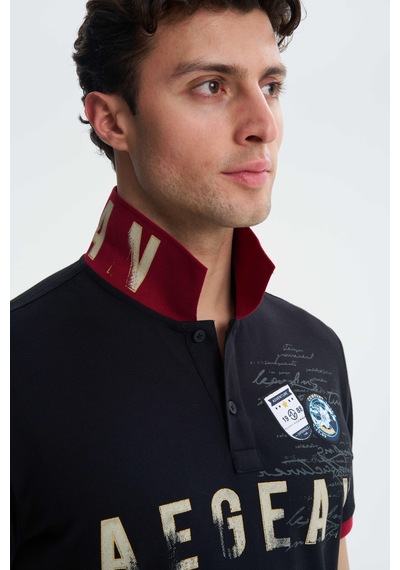 AR-MA Arma Erkek Regular Fit Likralı Pike Polo Yaka Tişört Y27374308601 001