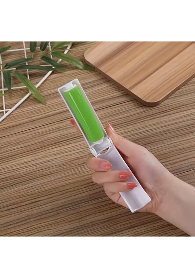 Yıkanabilir Yapışkan Tüy Toplayıcı Rulo Kıyafet, Koltuk, Araba Koltuğu Ve Evcil Hayvan Tüyü Temizleyici Tekrar Kullanılabilir Lint Roller, Taşınabilir Kutulu Tasarım, Yeşil Diğer