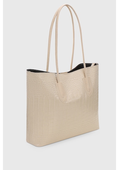 Housebags Krem Retro Shopper Çanta 264 Krem