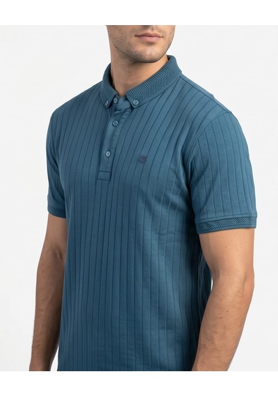 Özeniş Erkek Polo Yaka Slim Fit Çizgili Desen Kaşkorse T-shirt Nefti Yeşili Özeniş Erkek Polo Yaka Slim Fit Çizgili Desen Kaşkorse T-shirt Nefti Yeşili