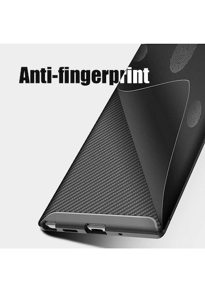 Samsung Galaxy Uyumlu Note 10 Plus Karbon Görünüm Negro Silikon Kilif 545333738