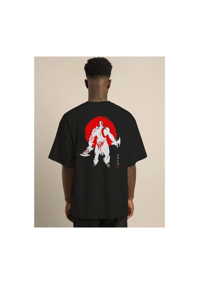 Erkek Baskılı T-shirt Kısa Kol Bisiklet Yaka Regular Fit Rahat Kalıp Günlük Tişört - Siyah Diğer