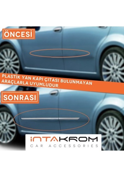 Fiat Linea 2005-2012 Krom Yan Kapı Çıtası