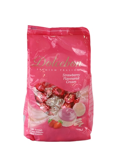 Dolcebon Çilek Aromalı Kremalı Praline 1000 Gr. 1 Paket