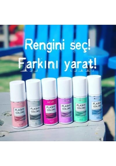Neva Flash Colors Geçici Renkli Saç Spreyi 75Ml Renk Seçiniz (367158534)
