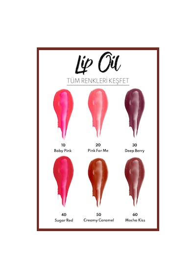 Note Cosmetique Lip Oil Nemlendirici ve Parlatıcı Dudak Bakım Yağı - 60 Mocha Kiss - Kahverengi