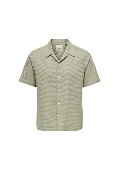 Only & Sons Onssavıer Waffle Ss Shırt 0326 Kahverengi