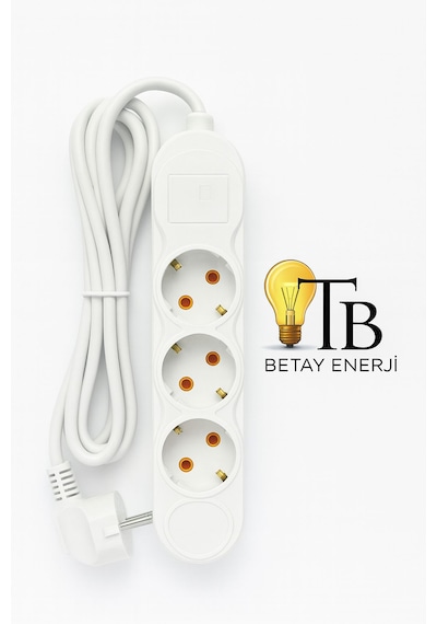 Pelsan 3 Lü Anahtarlı Grup Priz Usb Portlu Üçlü Priz