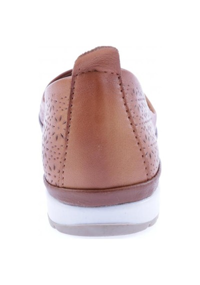 Dgn 503-1-22y Kadin Lazer Baslkili Comfort Ayakkabi Taba