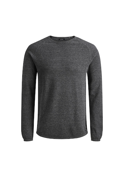 Jack & Jones Bisiklet Yaka Kazak-Hill 12157321 Dark Grey Melange Koyu Gri