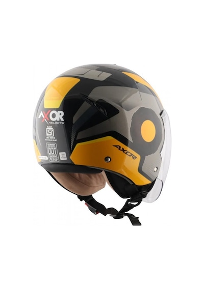 Axor Striker Ultron Açık Kask Siyah-sarı Siyah - Sarı