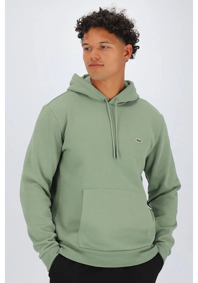 Lacoste Men's Classic Fit Kapüşonlu Yaka Organik Pamuk Erkek Sweatshirt Açık Yeşil