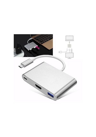 Codegen Usb 3.1 Type-C Usb 3.0/Hdmı Çoklayıcı Adaptör Cdg-Cnv39