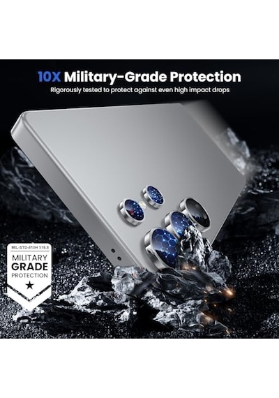 Wsken Galaxy S25 Ultra Kamera Lens Koruyucu -  Çekimi Koruyun Kırılmaz Ultra Hd 9h Temperli Cam Kamera Ekran Koruyucu Metal Halka Kapak Filmi 5g Aksesuarları Titanyum,
