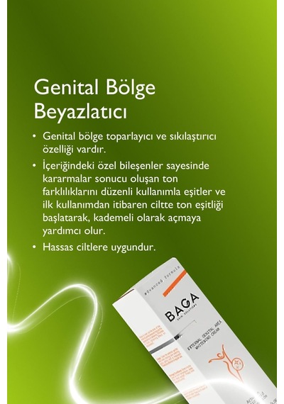 Baga Dış Genital Bölge Beyazlatıcı Krem 100 ml