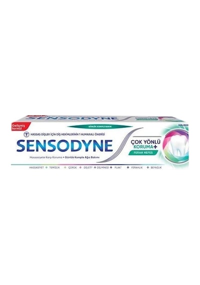 Sensodyne Çok Yönlü Korumalı Diş Macunu 75 Ml Ferahlık Hassas Dişler İçin 3'li Ekonomik Paket - Tarı