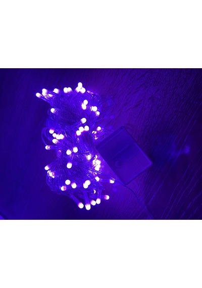 10m 100 Led Damla Uçlu Pembe Işık Şeffaf Kablo Mz-17-9 Çok Renkli