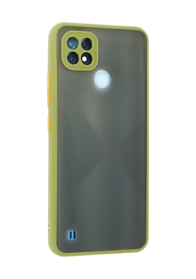 Realme C21 Kılıf Montreal Silikon Kapak - Açık Yeşil