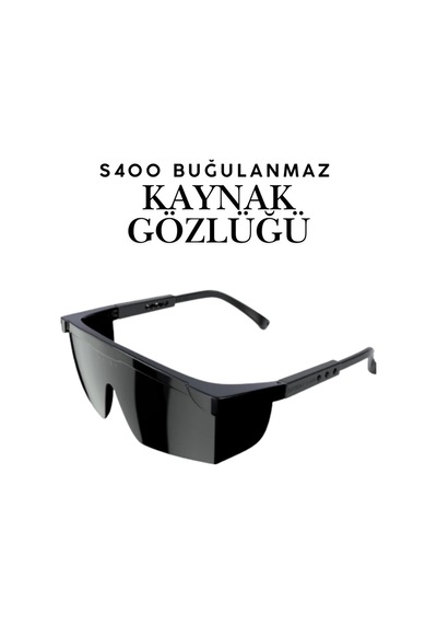 S400 Buğulanmaz Kaynakçı Gözlüğü Siyah İş Güvenliği Gözlüğü Anti-fog Kulak Ayarlı Kol Uzatmalı S400 Buğulanmaz Kaynakçı Gözlüğü Siyah İş Güvenliği Gözlüğü Anti-fog Kulak Ayarlı Kol Uzatmalı
