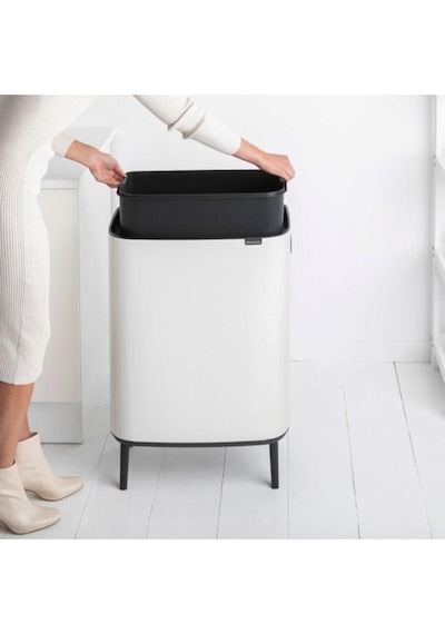Brabantia Çöp Kutusu Büyük Boy 60 Lt Bo Touch Dokunmatik Kapak Beyaz 130205 Beyaz