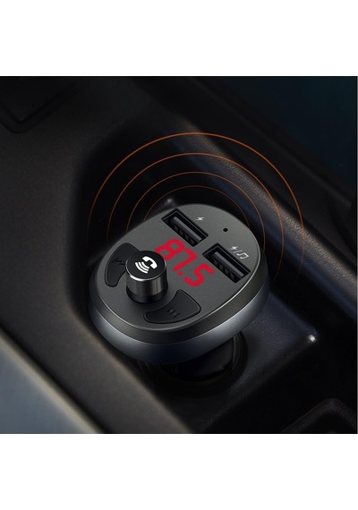 Tr Cc-6880 Fm Transmitter Çift Usb Bluetooth Araç Şarj Cihazı
