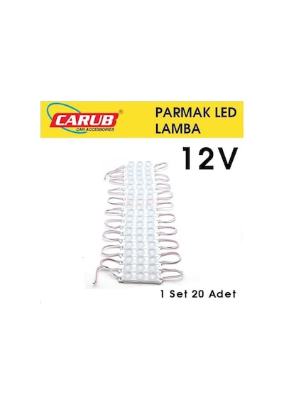 Ahmet Otomotiv Parmak Lamba Seti 3 Ledli Soft Beyaz Renk 12v