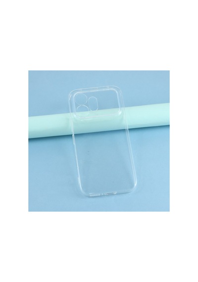 Honor 600 Uyumlu Kamera Korumalı Silikon Arka Kılıf Beyaz
