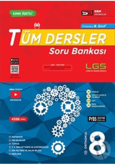 SBM Yayınları 8. Sınıf Tüm Dersler Soru Bankası