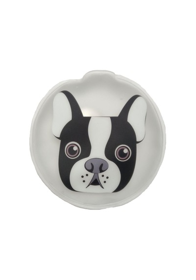 Bosphorus Peluş El Isıtıcı Cep Sobası 9 CM Gri Köpek