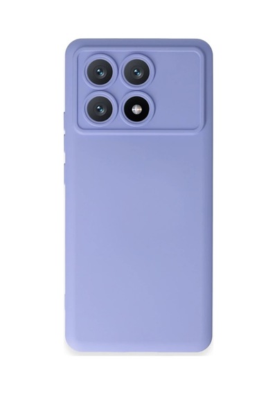 Xiaomi Poco X6 Pro Kılıf Nano İçi Kadife Silikon - Lila 0.2M-Çok Renkli