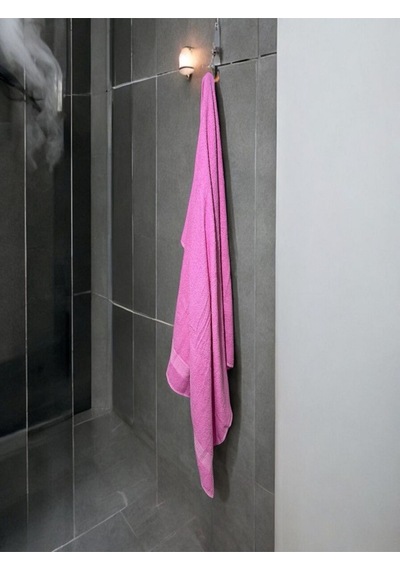 Büyük Boy Banyo Havlusu, Duş Havlusu, Tek Silgi 95 X 145cm Pembe