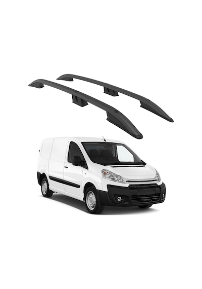 Citroen Jumpy Mk2 2006-2016 / Kısa Şasi Turtle Crown Tavan Çıtası Siyah