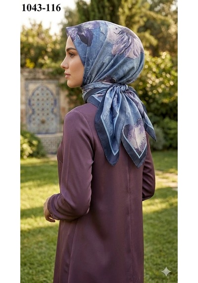 Velscarfs Eşarp Velscarfs Soft Pamuk Parla Eşarp Lacivert 1043-116 Çok Renkli
