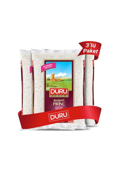 Duru Basmati Pirinç 3 x 1000 G