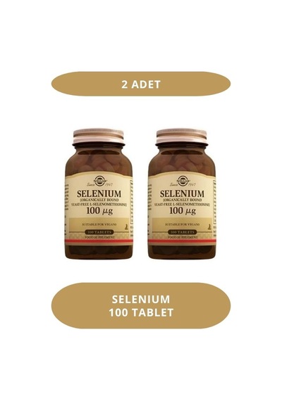 Solgar Selenium 100 Mcg 100 Tablet 2 Adet 2'li