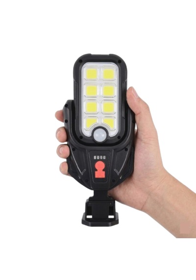 Panther Güneş Enerjili Solar + Usb Şarjlı Hareket Sensörlü Bahçe / Sokak Aydınlatma Armatürü 2 Adet