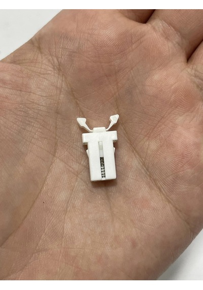 Plastik Yedek Çöp Kovası Klipsi - Yedek Kilit Klipsi 2 Adet Beyaz