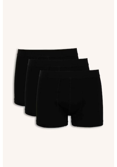Defacto Regular Fıt 3'lü Siyah Erkek Boxer N4277az/bk27