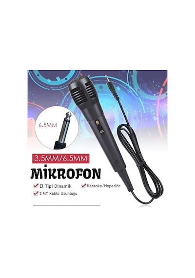 Karaoke Mikrofon Kablolu Mikrofon 6.5 Mm Karaoke Mikrofonu
