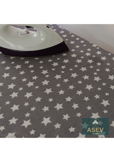 Keçeli Ütü Masası Kılıfı 55x140 CM Ahter Gri XXL