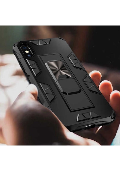 Apple Uyumlu iPhone X Kılıf Zore Volve Kapak Gold