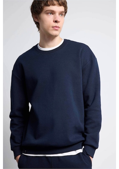 Defacto Boxy Fit Pike Sweatshirt E1519ax26spnv64 Lacivert-nv64