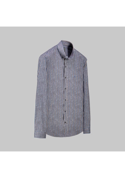 Sarar Goias Interview Slim Fit Erkek Gömlek 3174537 Kahve