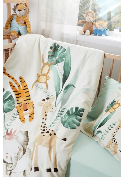 Özdilek Jungle Bebek Nevresim Takımı Krem