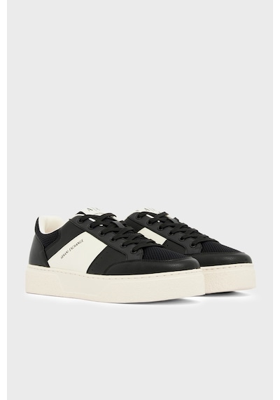 Armani Exchange Erkek Ayakkabı Xm002627 Af22831 Mc024 Ekru-siyah Ekru-siyah