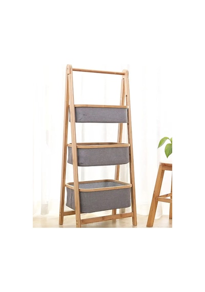 Morponi 3 Katlı Bambu Katlanır Ayaklı Mutfak, Banyo Organizeri, Patates Soğan Sepeti, Çamaşır Sepeti Ahşap - Beyaz Morponi 3 Katlı Bambu Katlanır Ayaklı Mutfak, Banyo Organizeri, Patates Soğan Sepeti, Çamaşır Sepeti Ahşap - Beyaz